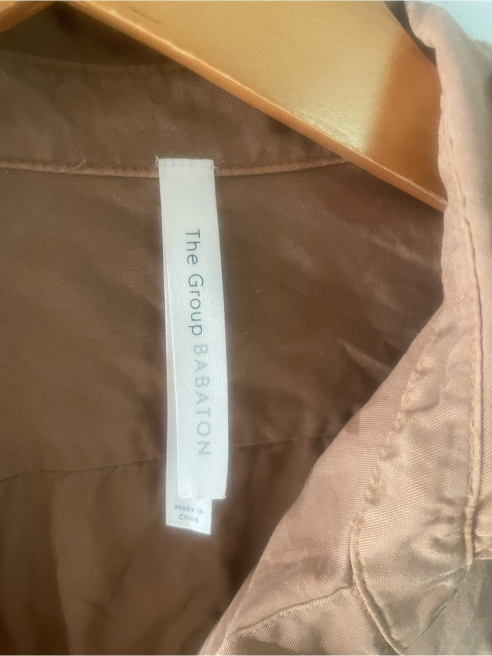 Aritzia Babaton Brown Utility Shirt Button Up Size Small - Picture 3 of 5